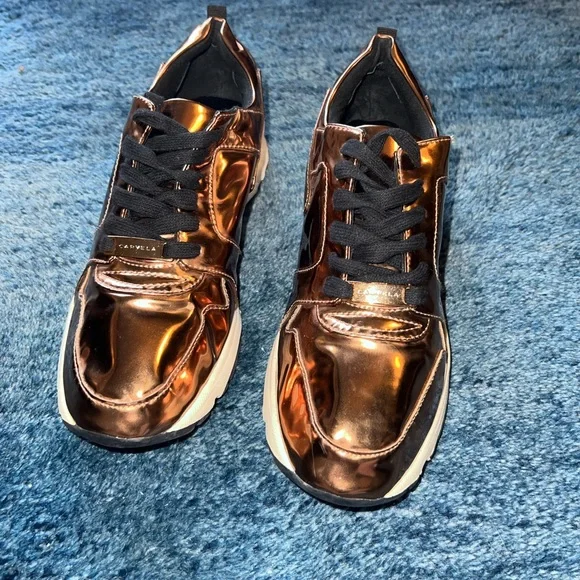 KURT GEIGER Carvela Bronze Sneakers - Picture 2 of 11